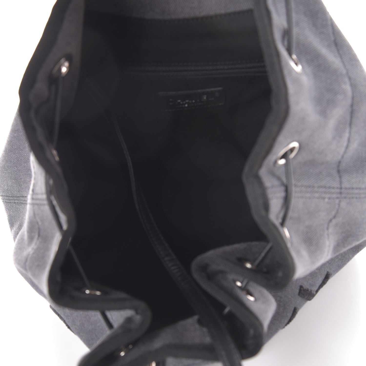 Chanel Canvas Sequin Large Deauville Backpack Charcoal 5 of 7