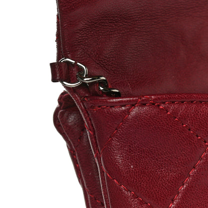 Chanel Lambskin Quilted Mini Mineral Nights Flap Crossbody Bag Dark Red 25 of 25