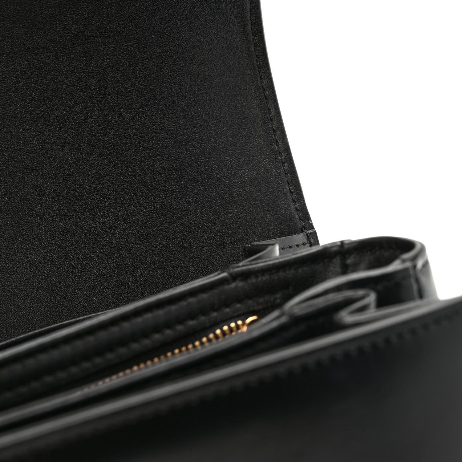 Celine Shiny Calfskin Medium Triomphe Black 13 of 15