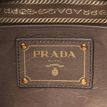 Prada Vitello Shine Tote Giunco 5 of 8