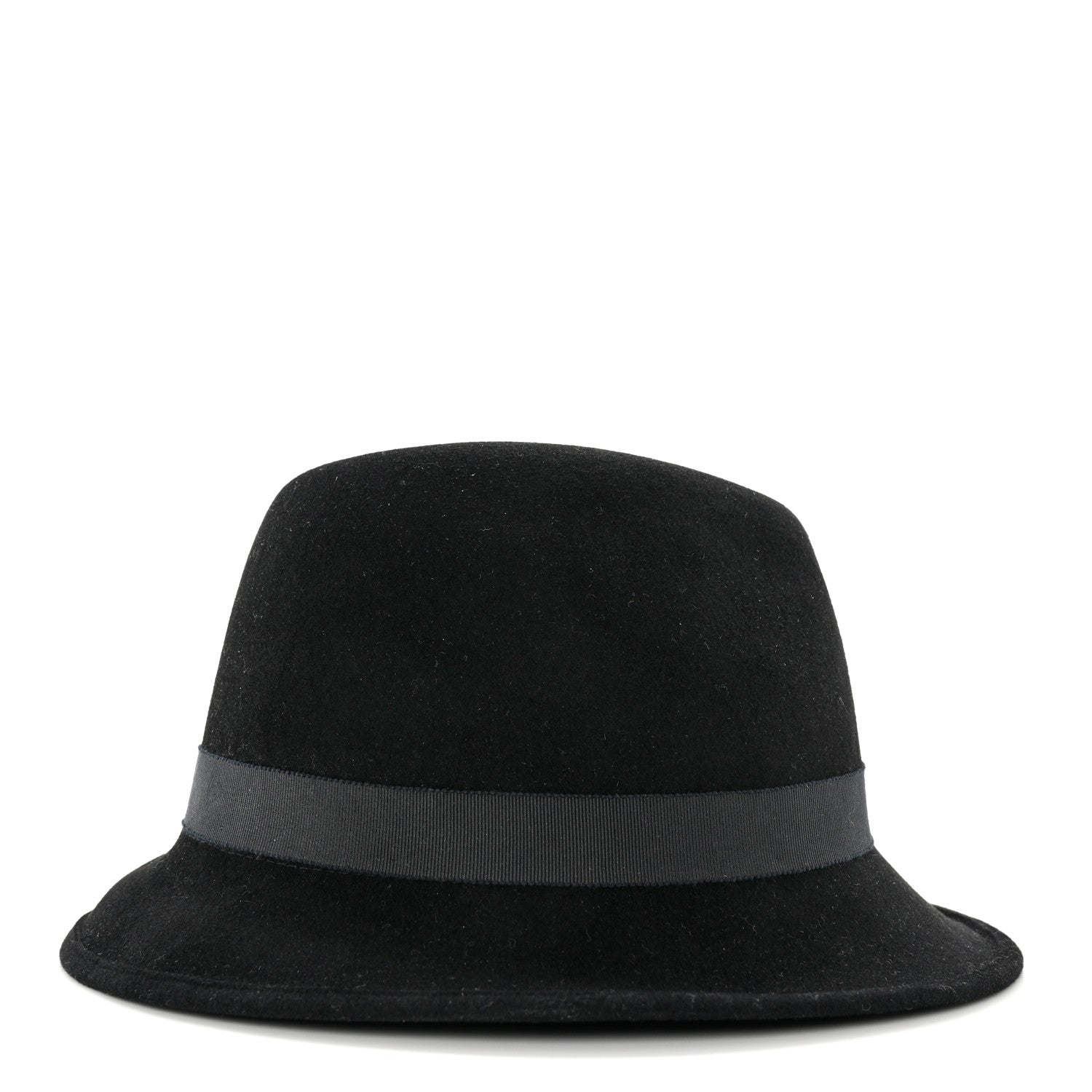 Chanel Felt Fedora Hat M Black 5 of 8