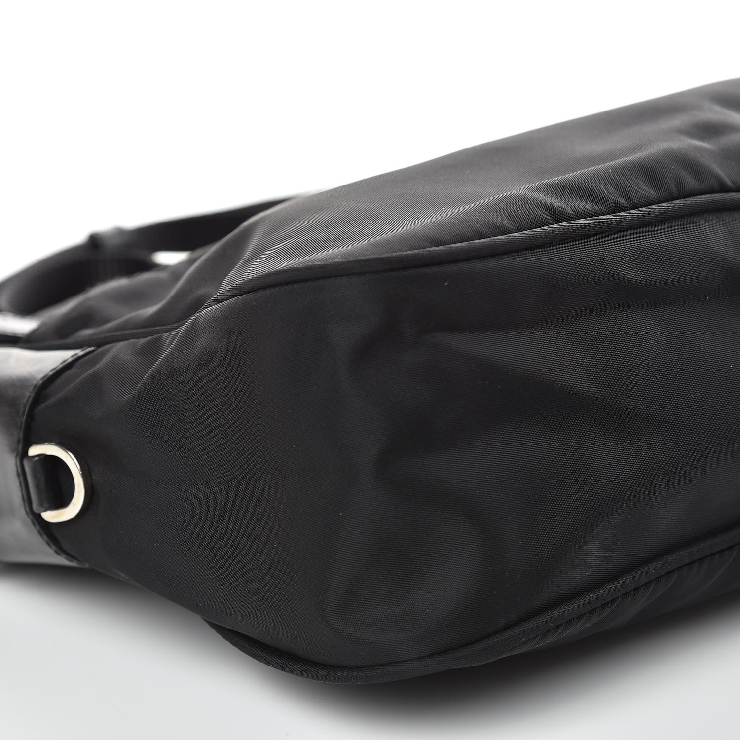 Prada Nylon Flat Messenger Bag Black 8 of 9