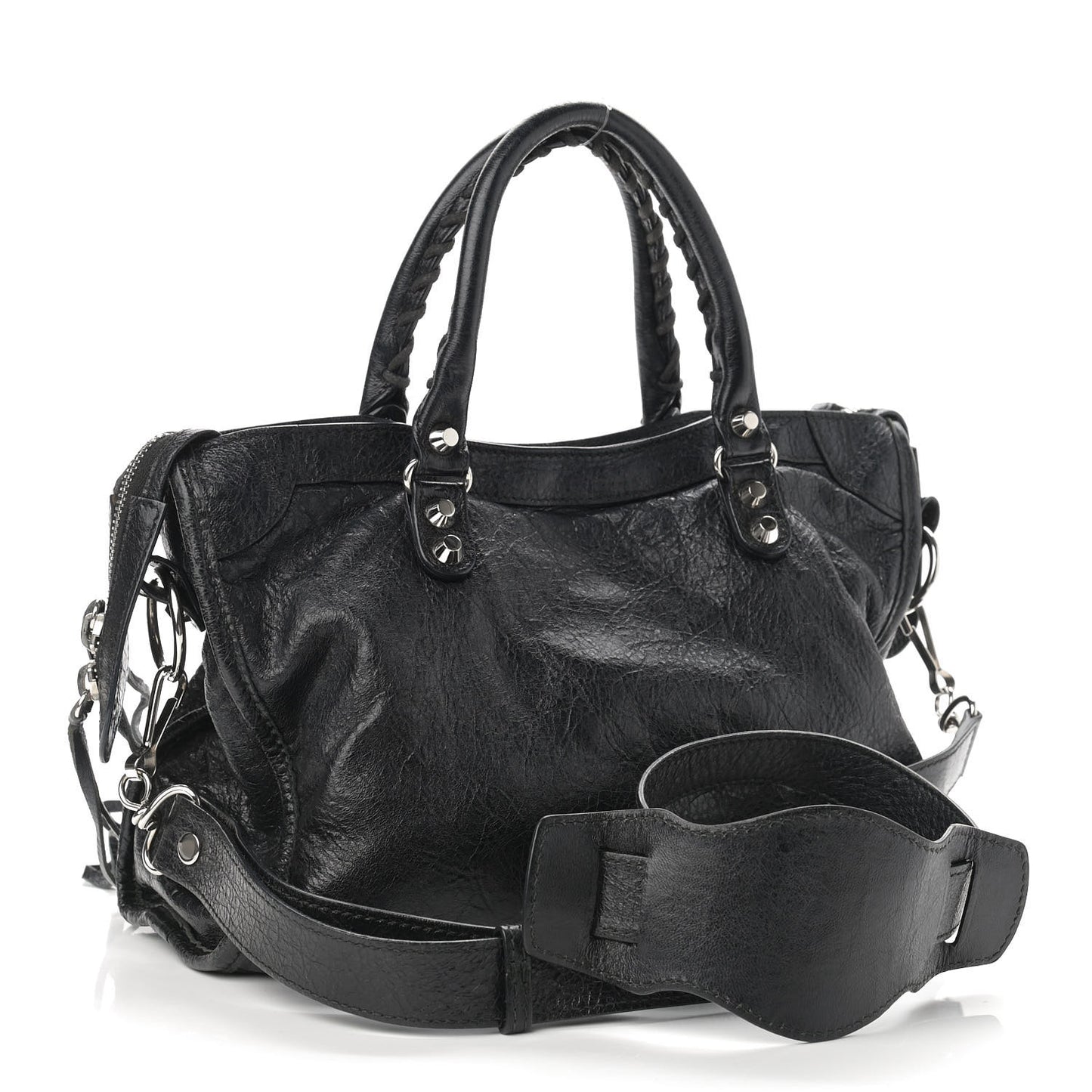 Agneau Classic Silver Hardware S City Black
