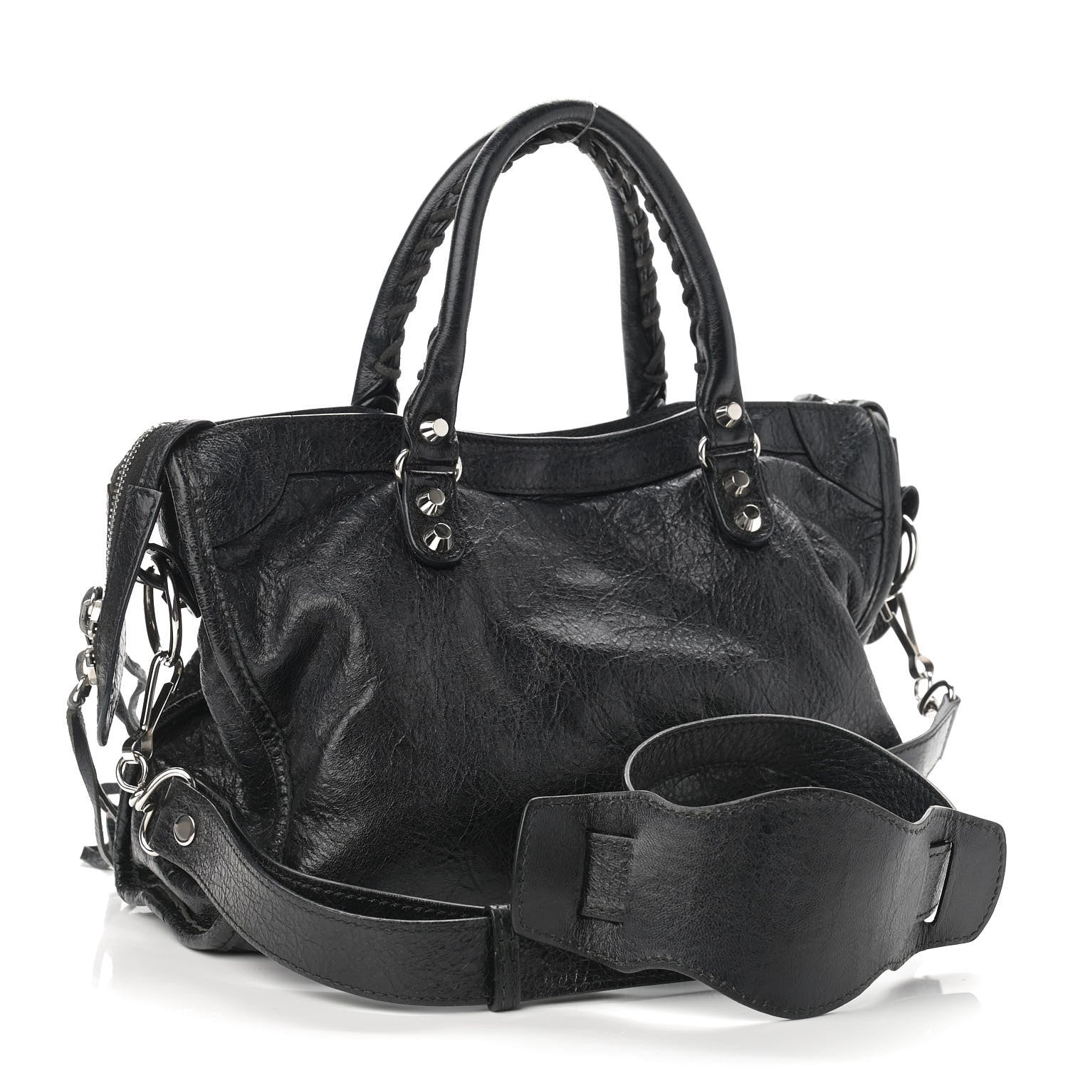 Balenciaga Agneau Classic Silver Hardware S City Black 3 of 12