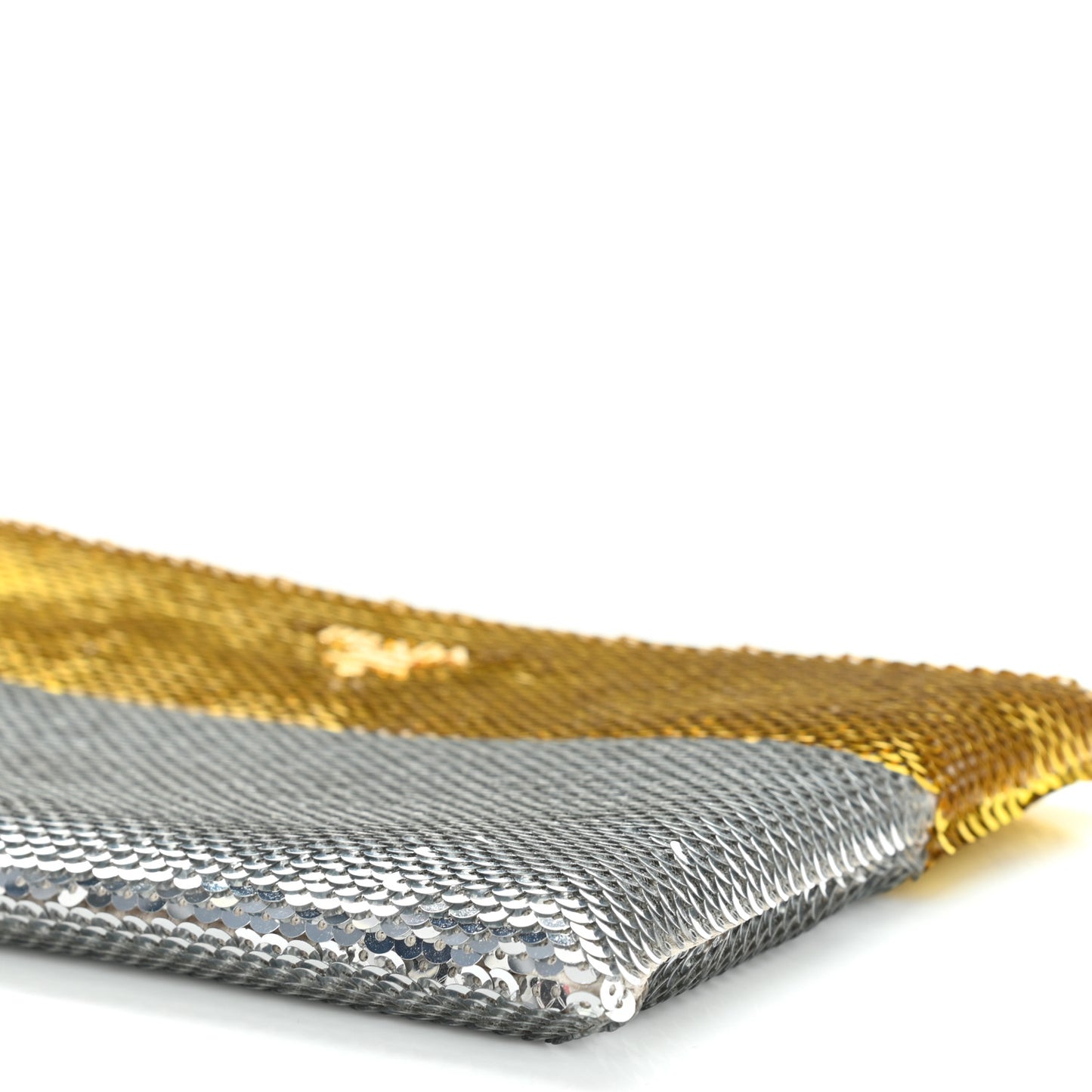 Sequin Clutch Gold Silver