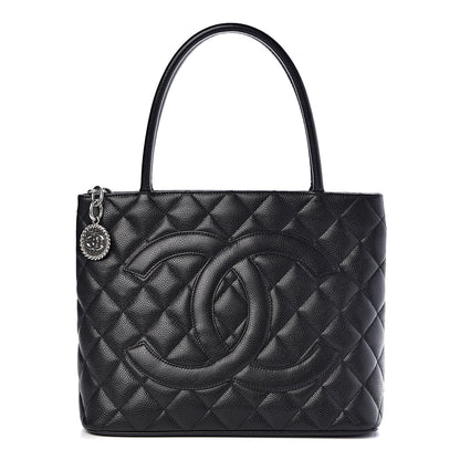 Chanel Caviar Quilted Medallion Tote Black 1 of 10