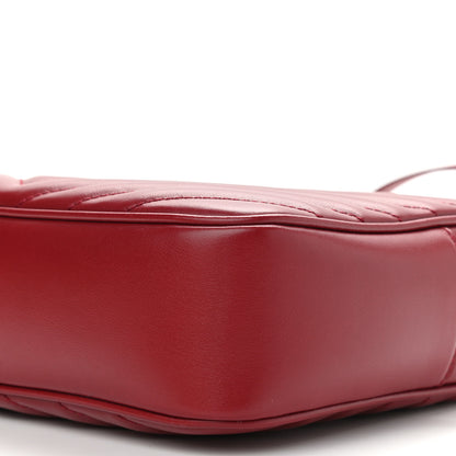 Saint Laurent Calfskin Matelasse Monogram Lou Camera Bag Rouge Eros 10 of 11