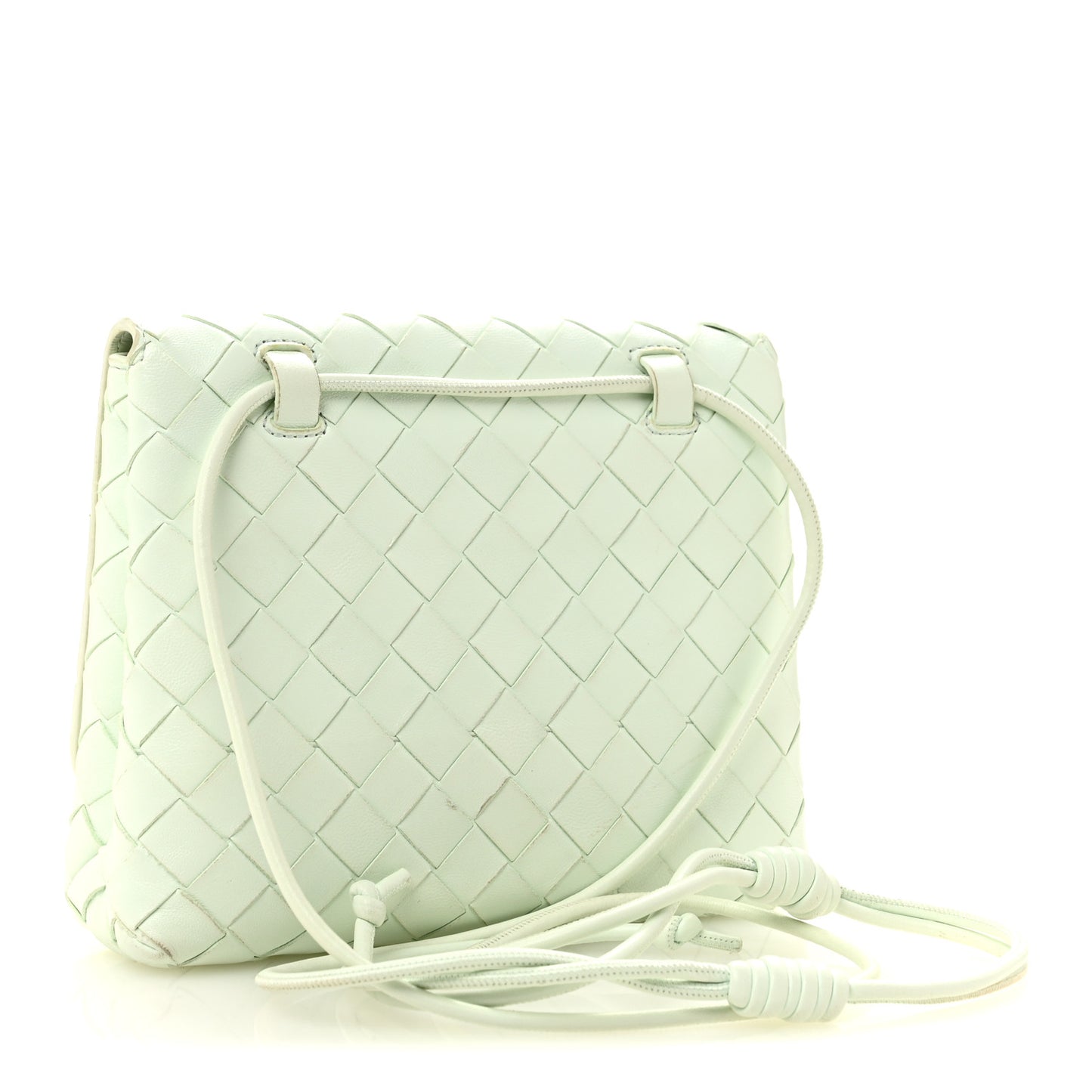 Nappa Intrecciato Mini Crossbody Bag Glacier