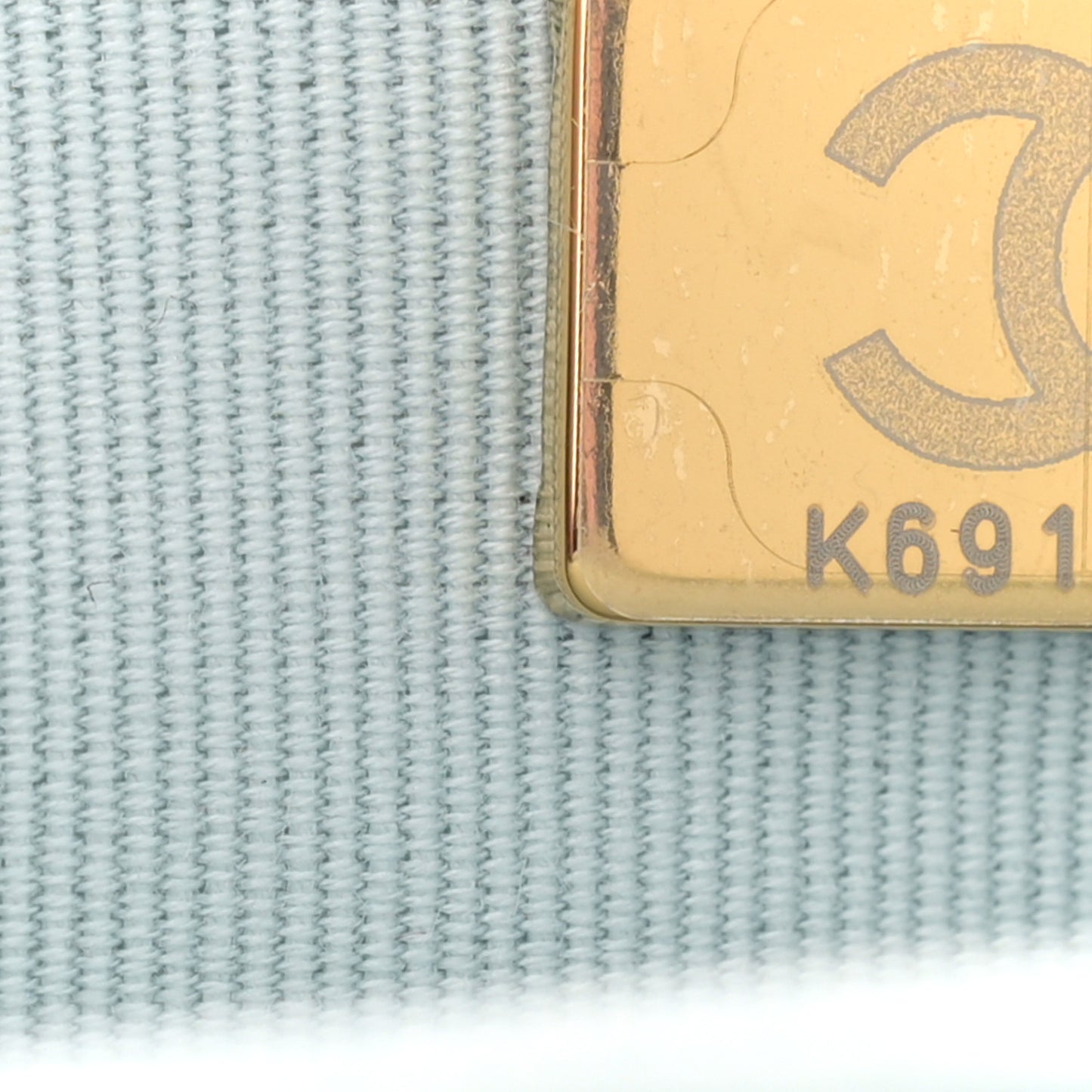 Caviar Quilted CC Turn Lock Wallet On Chain WOC Light Blue