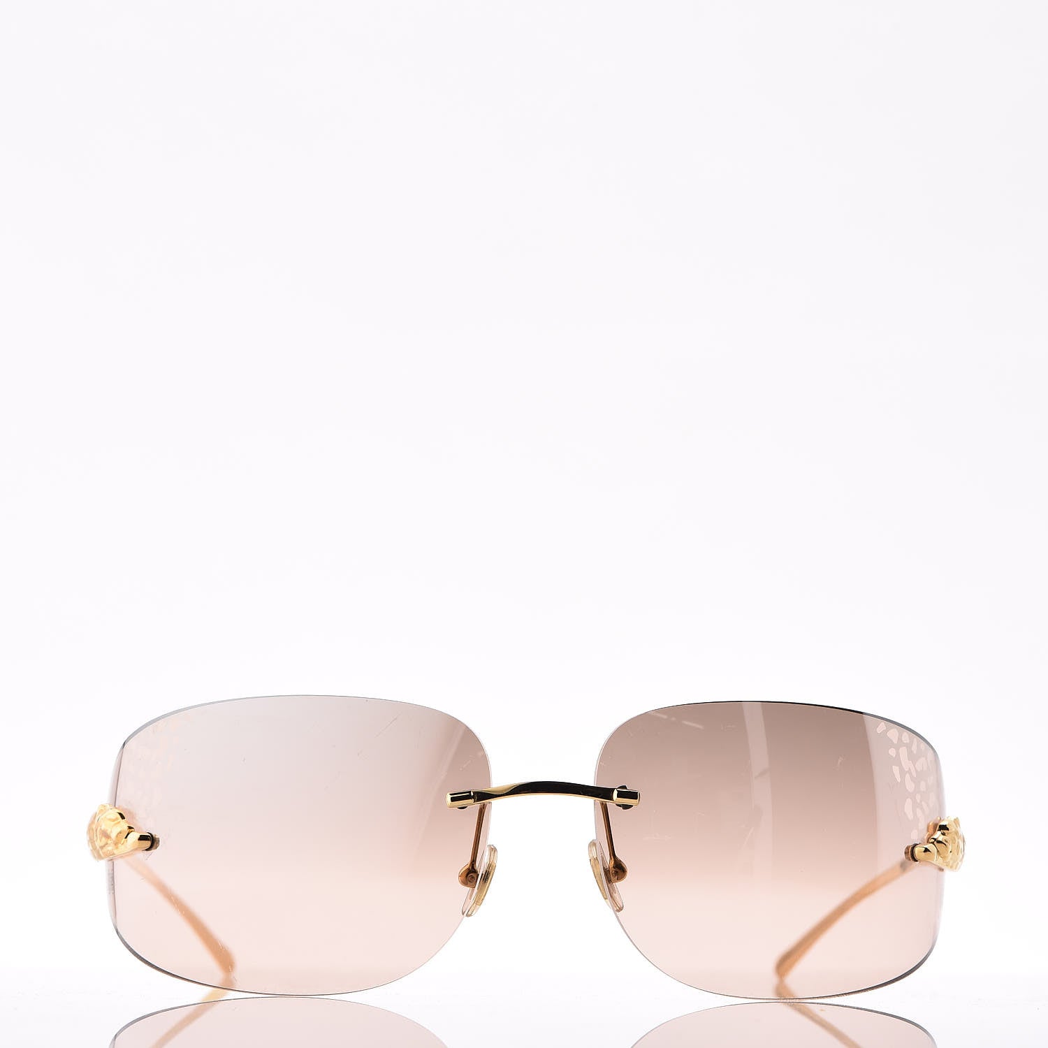 Cartier Panthere De Shield Sunglasses Gold 2 of 7