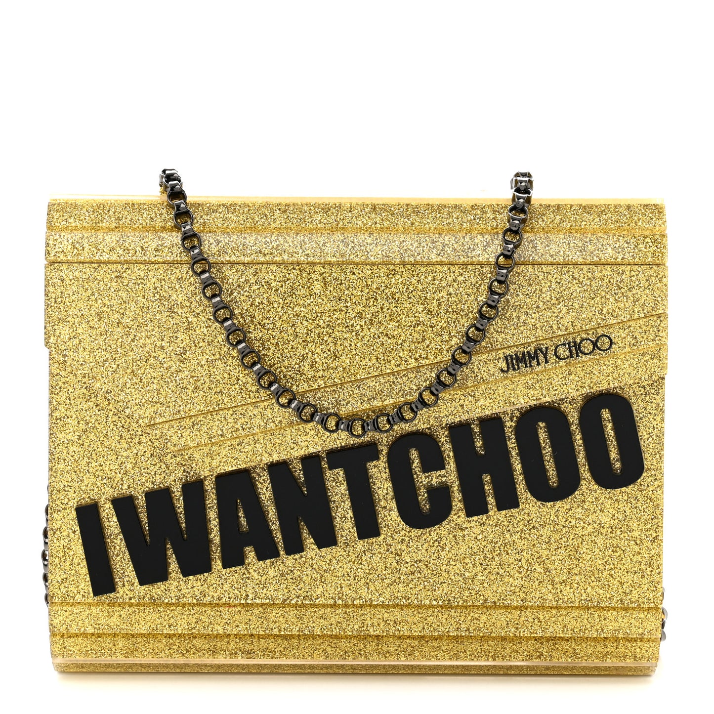 Acrylic Glitter I Want Choo Gold