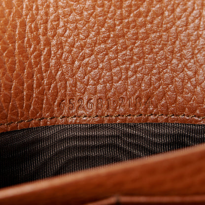 Gucci New Denim GG Monogram Jackie 1961 Chain Wallet Blue Tea Cuir 7 of 10