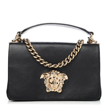 Versace Nappa Palazzo Medusa Chain Shoulder Bag Black 1 of 4