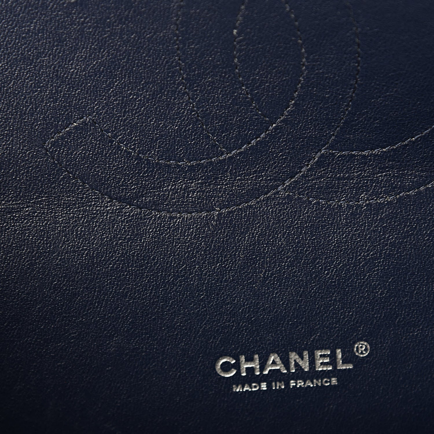 Chanel Patent Quilted Maxi Double Flap Navy Blue 8 of 11
