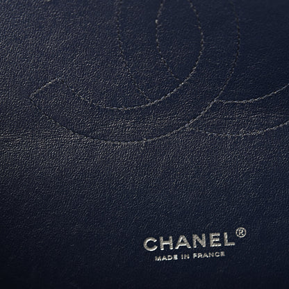 Chanel Patent Quilted Maxi Double Flap Navy Blue 8 of 11