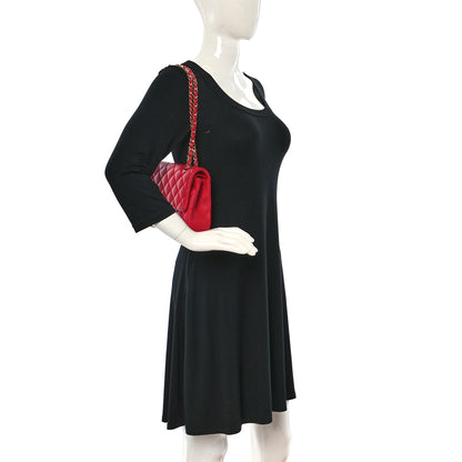 Chanel Lambskin Quilted Medium Double Flap Red 2 of 10