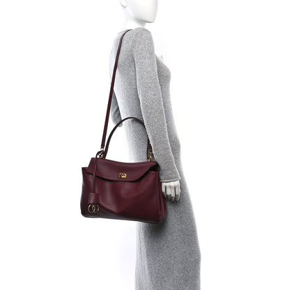 Balenciaga Natural Smooth Calfskin Medium Rodeo Top Handle Handbag Dark Burgundy 2 of 9
