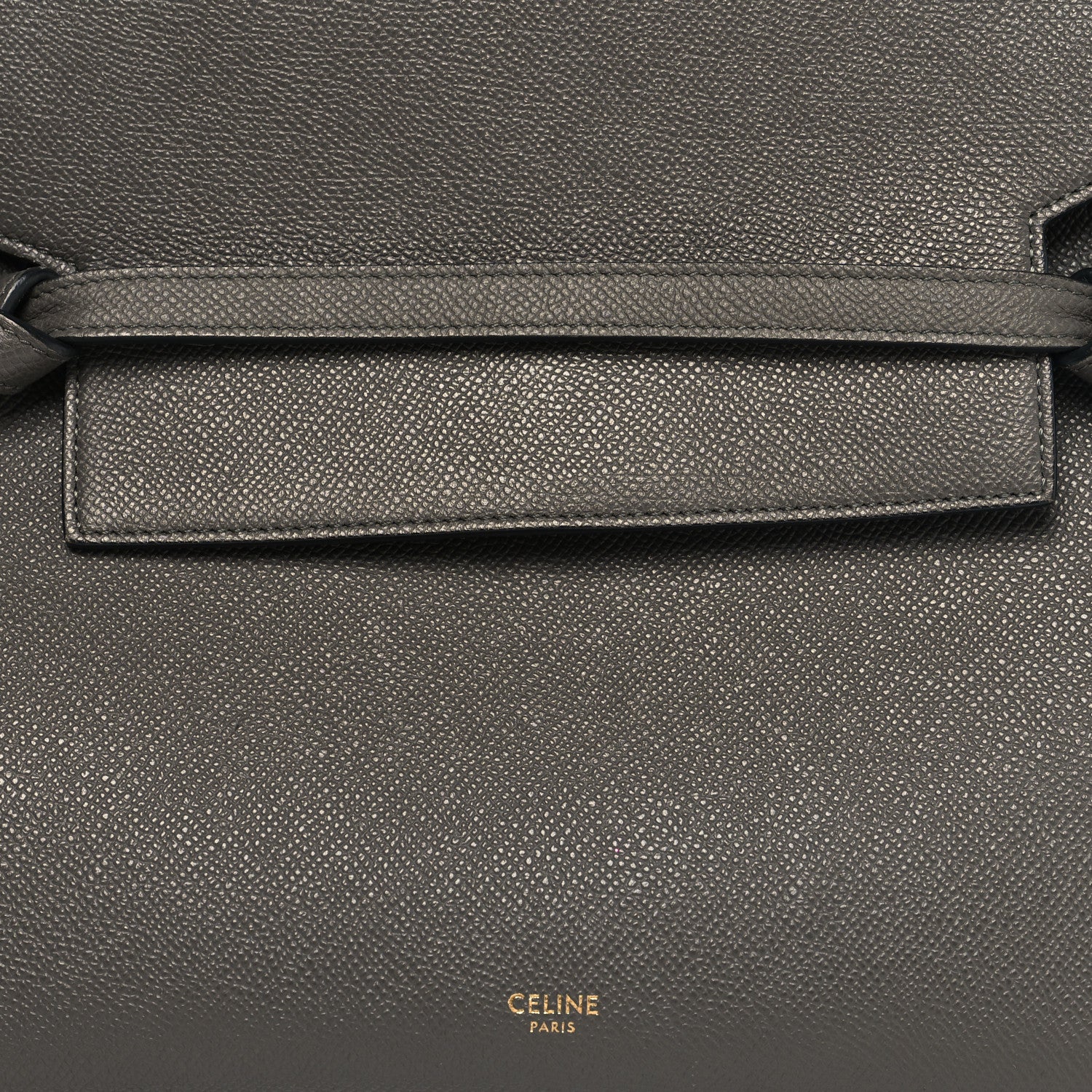 Celine Grained Calfskin Mini Belt Bag Grey 8 of 14