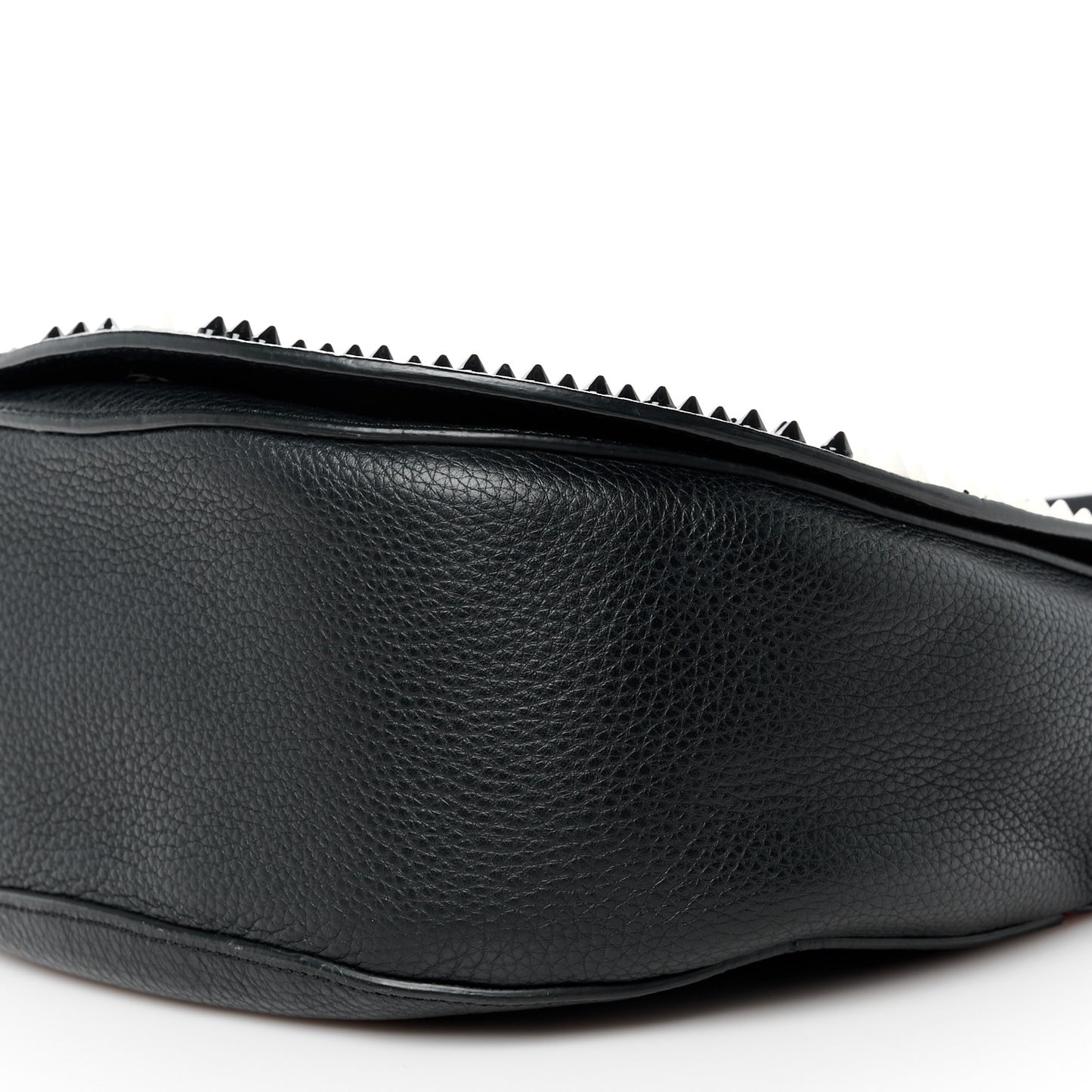 Calfskin Spikes Panettone Messenger Black Multicolor