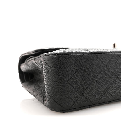 Chanel Caviar Quilted Medium Double Flap Black 9 of 10
