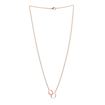 Cartier 18K Pink Gold Interlocking LOVE Necklace 3 of 6