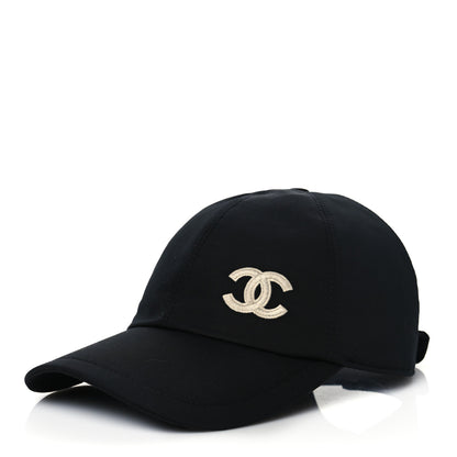 Chanel Cotton CC Cap Hat Black 1 of 8