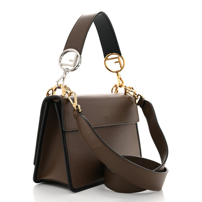 Fendi Vitello Century F is Fendi Bi-Color FF 1974 Embossed Kan I Shoulder Bag Maya Black 2 of 9