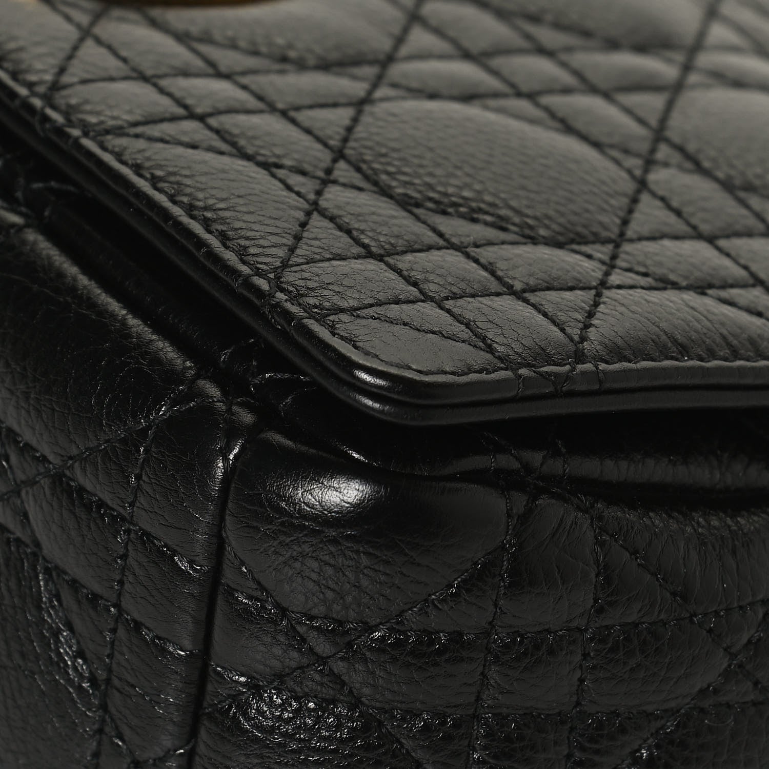 Christian Dior Calfskin Cannage Medium Caro Bag Black 8 of 12