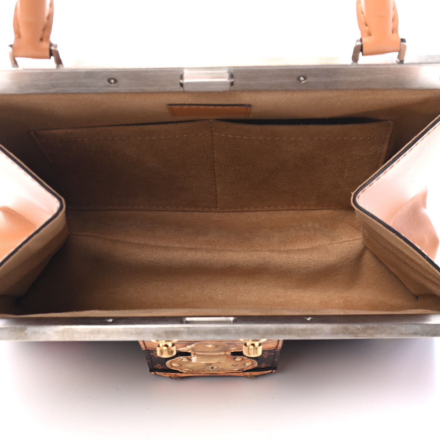 Calfskin Transformed Monogram Time Trunk Crown Frame Bag