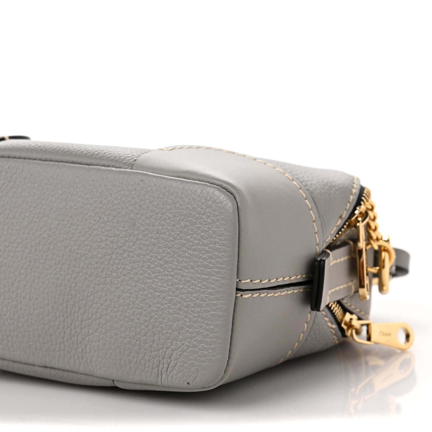 Calfskin Mini Daria Chain Bag Stormy Grey