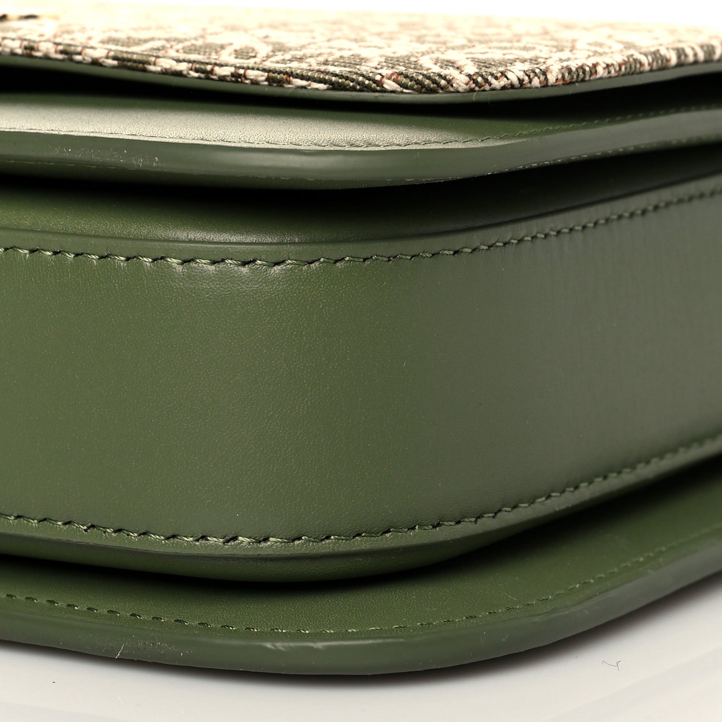 Jacquard Anagram Calfskin Goya Bag Green Avocado