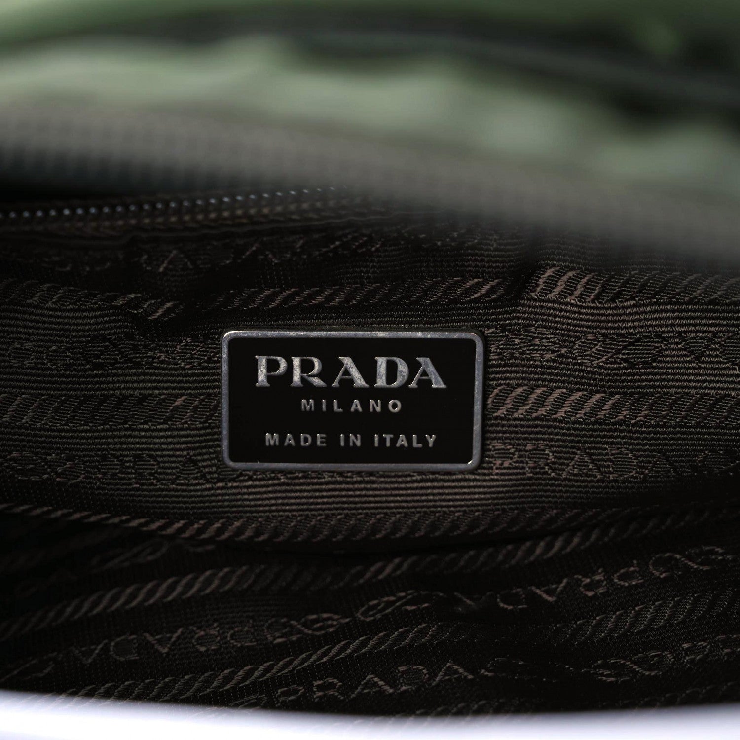 Prada Tessuto Nylon Hobo Green 5 of 18