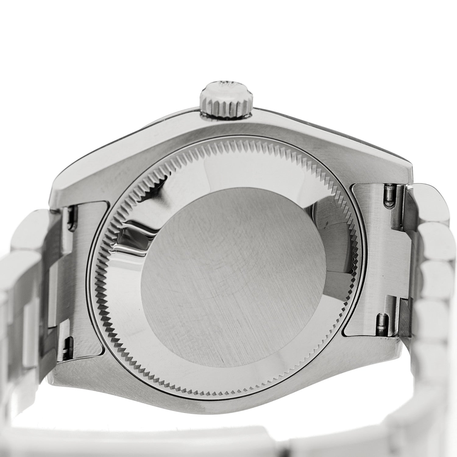 Rolex Stainless Steel 18K White Gold 31mm Oyster Perpetual Datejust Watch Black 178274 4 of 5