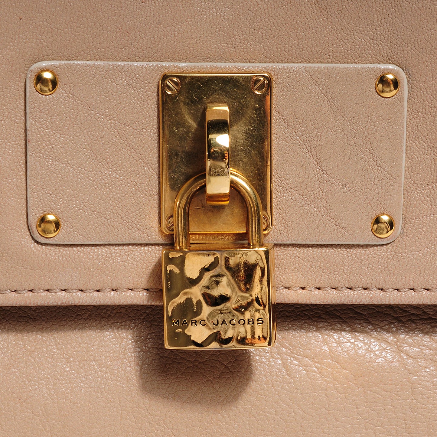 Leather Large Eugenie Clutch Sand