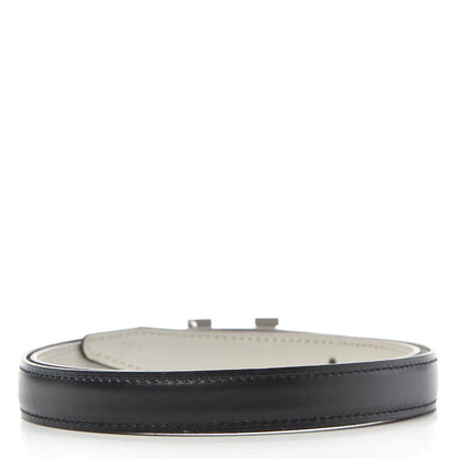 Hermes Box 18mm H Belt 76 Black White 2 of 6