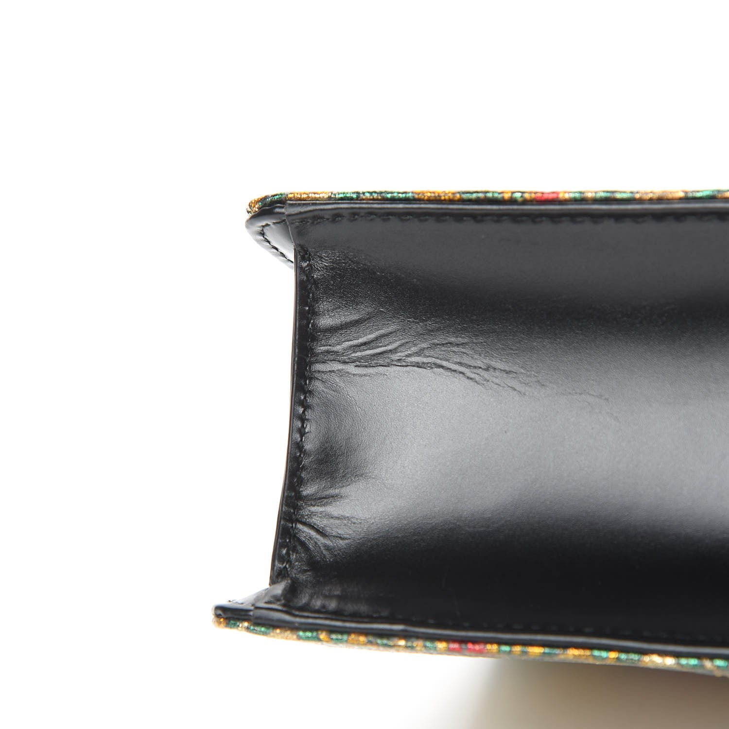 Gucci Iridescent Brocade Small Sylvie Shoulder Bag Gold 11 of 11