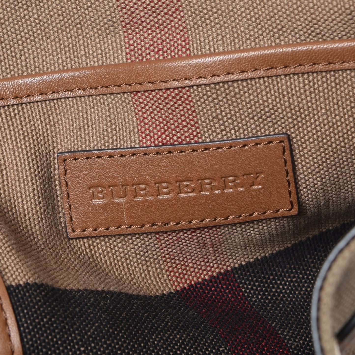 Overdyed Canvas Mega Check Medium Chiltern Backpack Tan