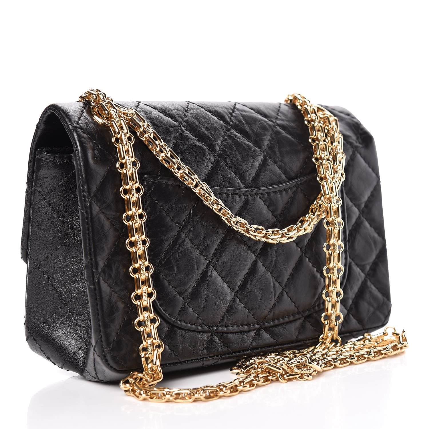Chanel Aged Calfskin Quilted 2.55 Reissue Mini Flap Black 3 of 11