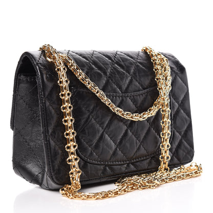 Chanel Aged Calfskin Quilted 2.55 Reissue Mini Flap Black 3 of 11