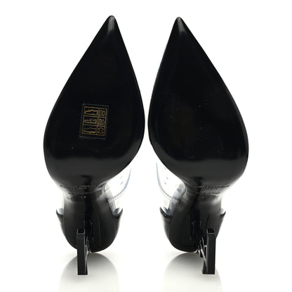 Saint Laurent Patent Calfskin PVC Opyum 110 Pump 37 Black Transparent 5 of 8