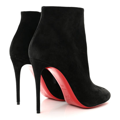 Christian Louboutin Veau Velours Eloise 100 Booty 37.5 Black 5 of 9