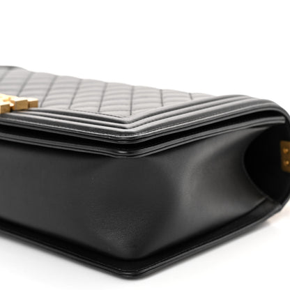 Chanel Calfskin Quilted New Medium Boy Flap Black 10 of 10