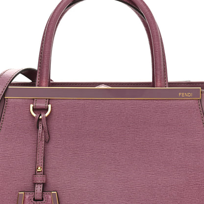 Fendi Vitello Elite Flamingo Petite 2Jours Tote Lilla Glicine 7 of 9