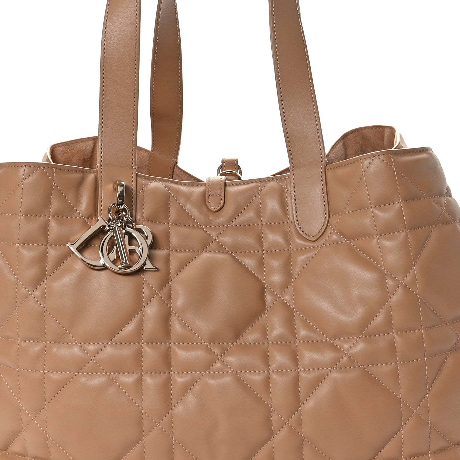 Christian Dior Calfskin Macrocannage Large Toujours Tan 9 of 13
