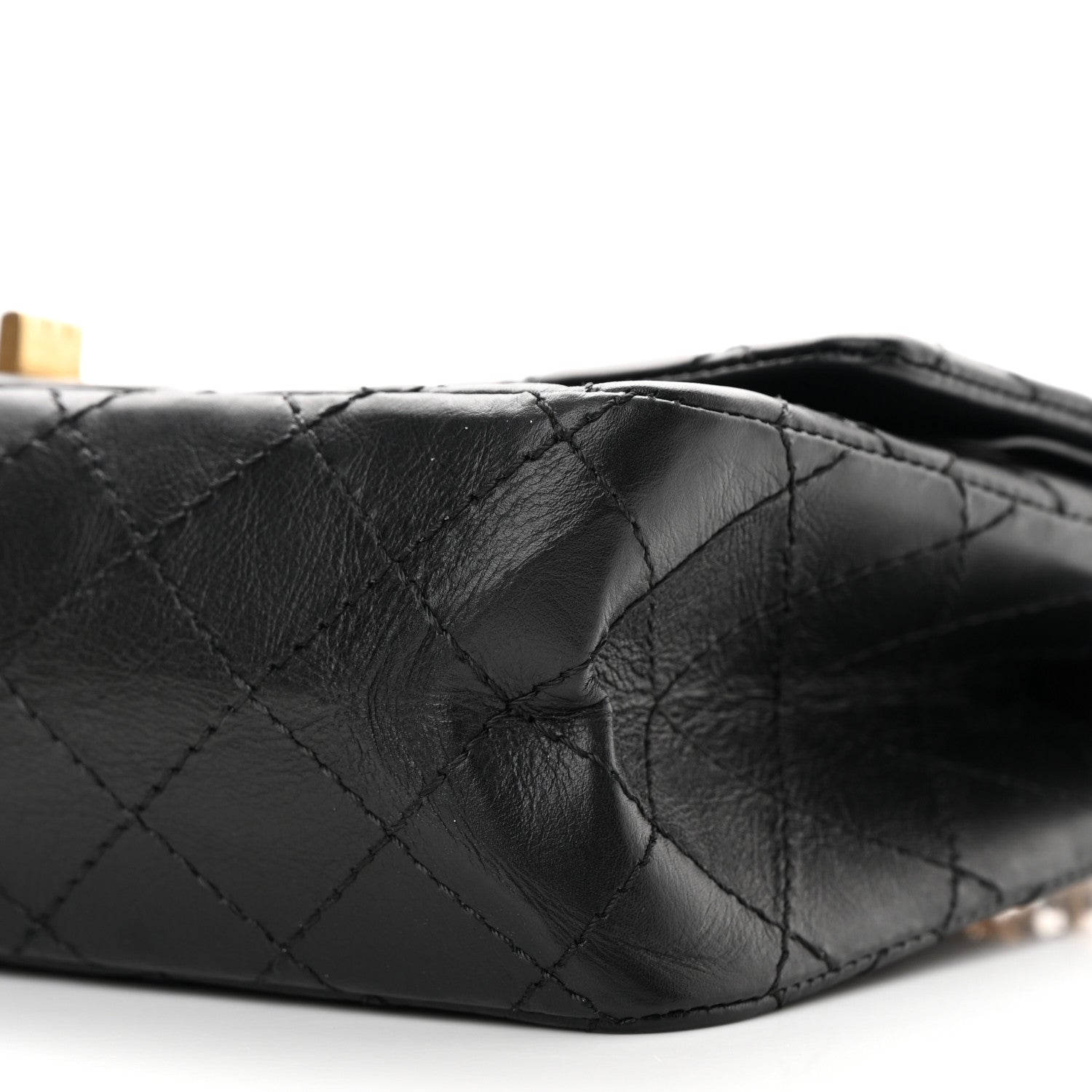 Chanel Aged Calfskin Quilted 2.55 Reissue 225 Flap Black 9 of 12