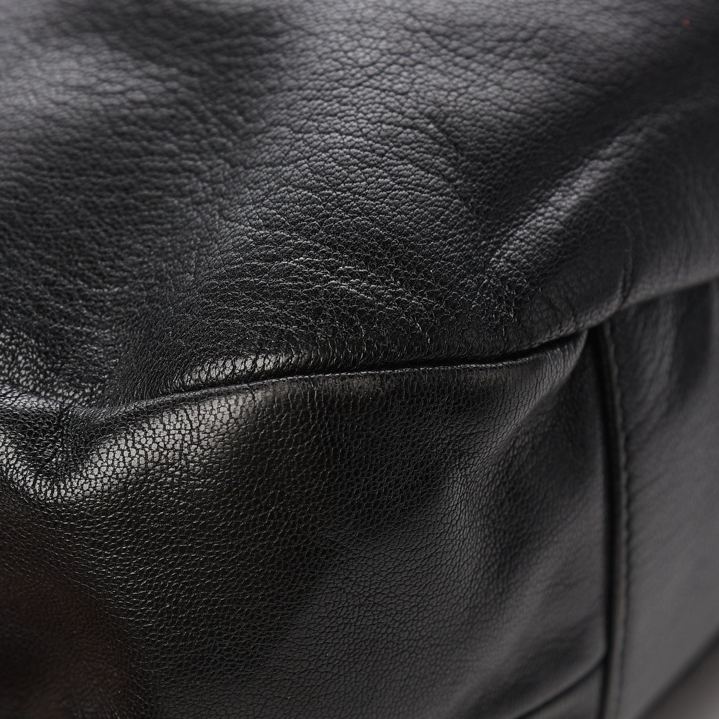 Calfskin Saharienne Shoulder Bag Black