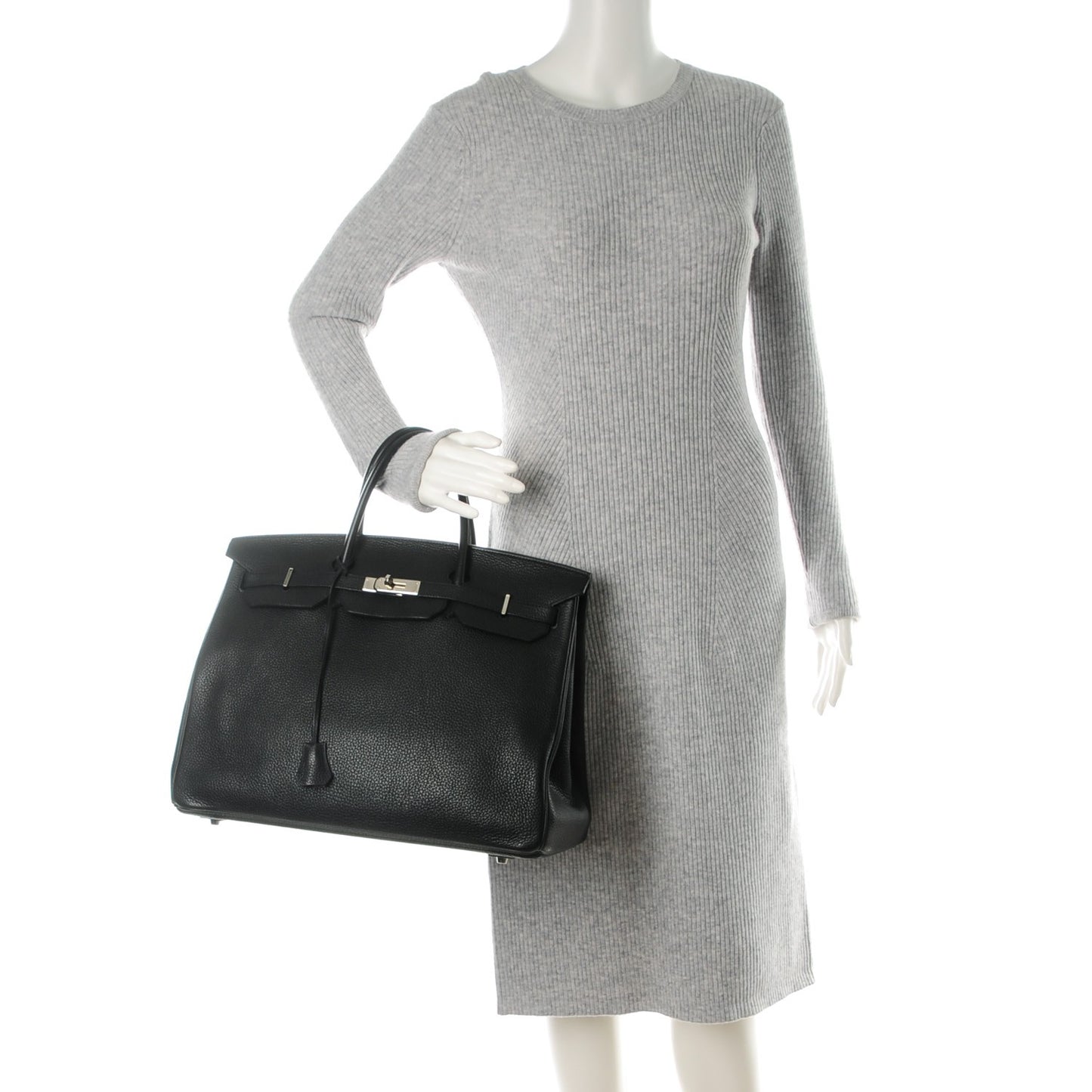 Taurillon Clemence Birkin 40 Black