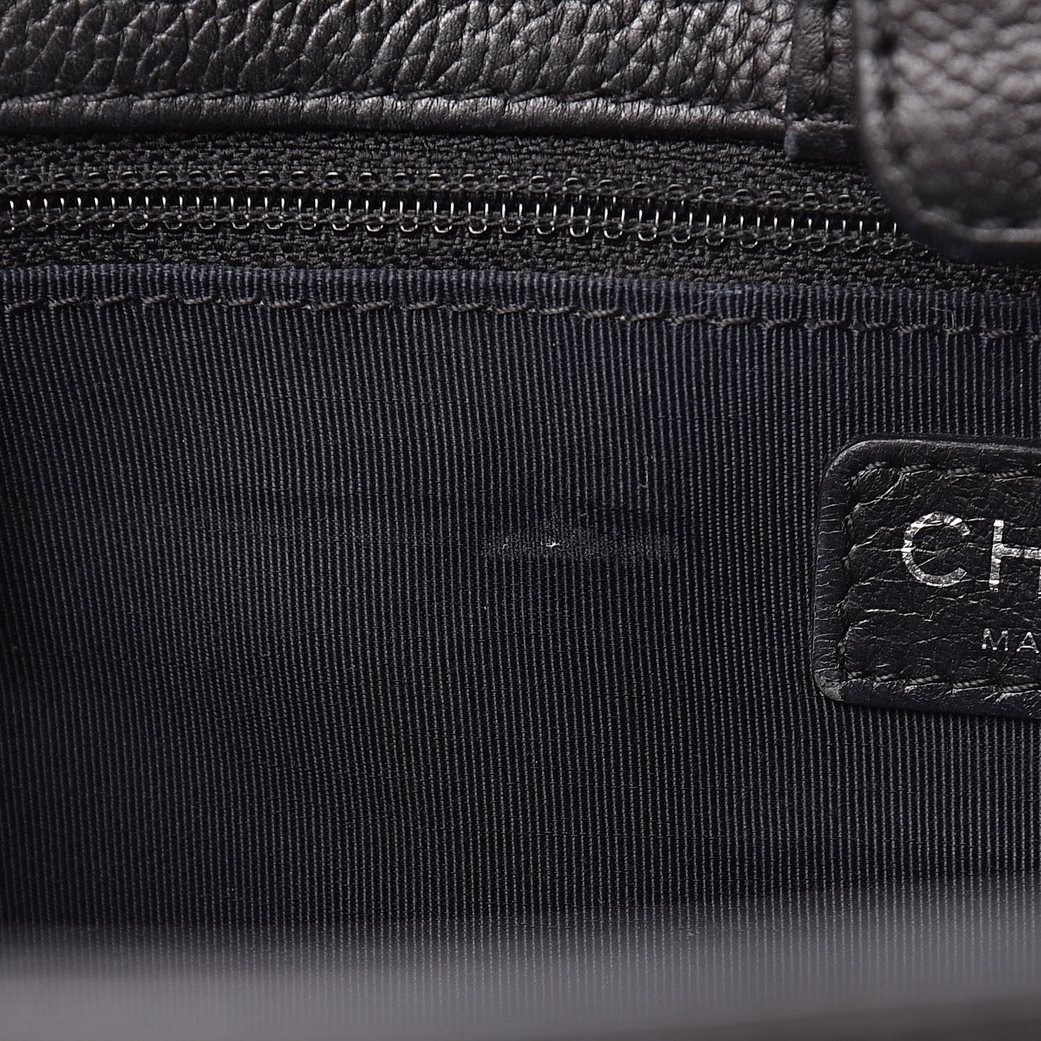 Chanel Calfskin Cerf Executive Shopper Tote Black 19 of 21