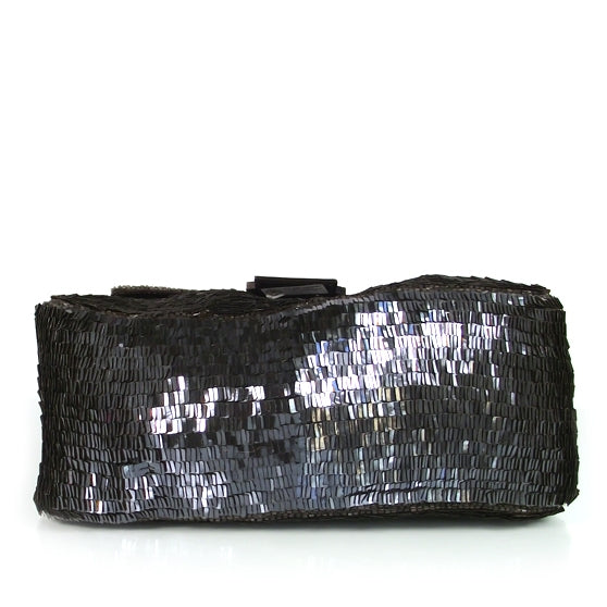 Sequin Paillettes LTD ED Shoulder Bag Black Rainbow