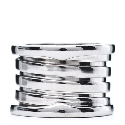 Bulgari 18K White Gold B.Zero1 Five-Band Ring 46 3.75 1 of 7